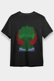 Hunter X Hunter Baskılı Unisex Siyah Tişört - Tshirt