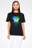 Hunter X Hunter Baskılı Unisex Siyah Tişört - Tshirt