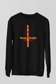 Hypocrispy Baskılı Unisex Siyah Sweatshirt