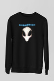 Hypocrispy Baskılı Unisex Siyah Sweatshirt