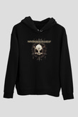 Hypocrisy Baskılı Unisex Siyah Kapüşonlu Sweatshirt