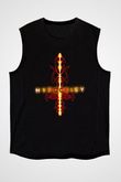 Hypocrisy Baskılı Unisex Siyah Kolsuz Tişört - Tshirt