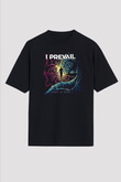 I Prevail Baskılı Unisex Siyah Oversize Tişört - Tshirt