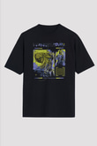 I Prevail Baskılı Unisex Siyah Oversize Tişört - Tshirt