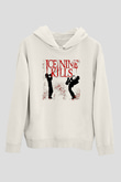 Ice Nine Kills Baskılı Beyaz Unisex Kapüşonlu Sweatshirt