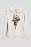 Ice Nine Kills Baskılı Beyaz Unisex Kapüşonlu Sweatshirt