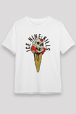 Ice Nine Kills Baskılı Unisex Beyaz Tişört - Tshirt