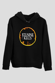 Ice Nine Kills Baskılı Unisex Siyah Kapüşonlu Sweatshirt