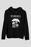 Ice Nine Kills Baskılı Unisex Siyah Kapüşonlu Sweatshirt