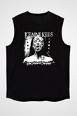 Ice Nine Kills Baskılı Unisex Siyah Kolsuz Tişört - Tshirt