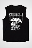 Ice Nine Kills Baskılı Unisex Siyah Kolsuz Tişört - Tshirt