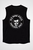 Ice Nine Kills Baskılı Unisex Siyah Kolsuz Tişört - Tshirt