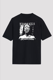 Ice Nine Kills Baskılı Unisex Siyah Oversize Tişört - Tshirt