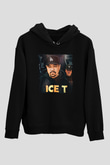 Ice-T Siyah Unisex Kapüşonlu Sweatshirt
