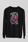 Idles Baskılı Unisex Siyah Sweatshirt