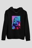 Iggy Azalea Siyah Unisex Kapüşonlu Sweatshirt
