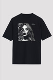 Iggy Azalea Siyah Unisex Oversize Tişört T-Shirt