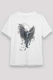 İkarus Unisex Baskılı Beyaz Tişört - Tshirt