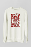 İkizler Burcu Baskılı Beyaz Unisex Sweatshirt