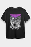 Impetigo Baskılı Unisex Siyah Tişört - Tshirt