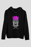 İnfant Annihilator Baskılı Unisex Siyah Kapüşonlu Sweatshirt