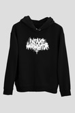 İnfant Annihilator Baskılı Unisex Siyah Kapüşonlu Sweatshirt