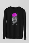 İnfant Annihilator Baskılı Unisex Siyah Sweatshirt