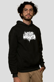 İnfant Annihilator Baskılı Unisex Siyah Kapüşonlu Sweatshirt