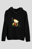 Infected Mushroom Baskılı Unisex Siyah Hoodie