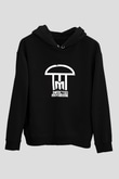 Infected Mushroom Baskılı Unisex Siyah Hoodie