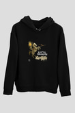 Infected Mushroom Baskılı Unisex Siyah Hoodie