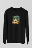 Infected Mushroom Baskılı Unisex Siyah Sweatshirt