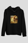 Infected Mushroom Baskılı Unisex Siyah Hoodie