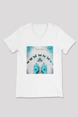 Infected Mushroom Beyaz Unisex V Yaka Tişört T-Shirt
