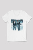 Infected Mushroom Beyaz Unisex V Yaka Tişört