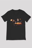 Infected Mushroom Siyah Unisex V Yaka Tişört T-Shirt