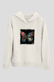 Infected MushroomBaskılı Beyaz Hoodie