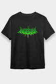 Ingested Baskılı Unisex Siyah Tişört - Tshirt