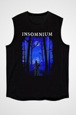 Insomnium Baskılı Unisex Siyah Kolsuz Tişört - Tshirt