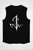 Insomnium Baskılı Unisex Siyah Kolsuz Tişört - Tshirt