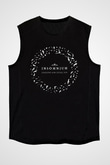 Insomnium Baskılı Unisex Siyah Kolsuz Tişört - Tshirt