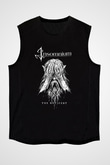 Insomnium Baskılı Unisex Siyah Kolsuz Tişört - Tshirt