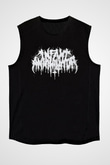 Insomnium Baskılı Unisex Siyah Kolsuz Tişört - Tshirt