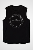 Insomnium Baskılı Unisex Siyah Kolsuz Tişört - Tshirt