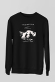 Insomnium Baskılı Unisex Siyah Sweatshirt