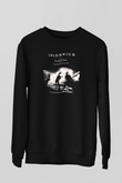 Insomnium Baskılı Unisex Siyah Sweatshirt