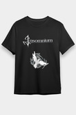 Insomnium Baskılı Unisex Siyah Tişört - Tshirt
