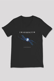 Insomnium Baskılı Unisex Siyah V Yaka Tişört - Tshirt