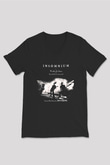 Insomnium Baskılı Unisex Siyah V Yaka Tişört - Tshirt