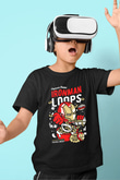 Iron Loops Baskılı Unisex Siyah Çocuk Tişört